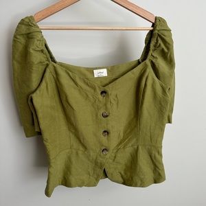 Aritzia Wilfred Linen Blouse